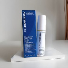 OLE HENRIKSEN Dewtopia 20 Acid Night Treatment .25oz/7ml Travel Size New