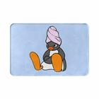 Pingu Self Care Penguin Doormat Soft Rug Non-Slip Absorbent Mat for Floor Mats