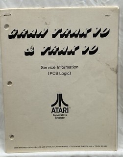 ORIGINAL-ATARI-GRAN TRAK 10 & TRAK 10-SERVICE INFORMATION