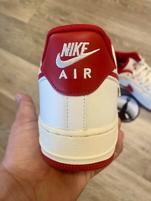 Nike Air Force 1 '07 Sail Gym Red Coconut Milk FV0392-101 Men's 9