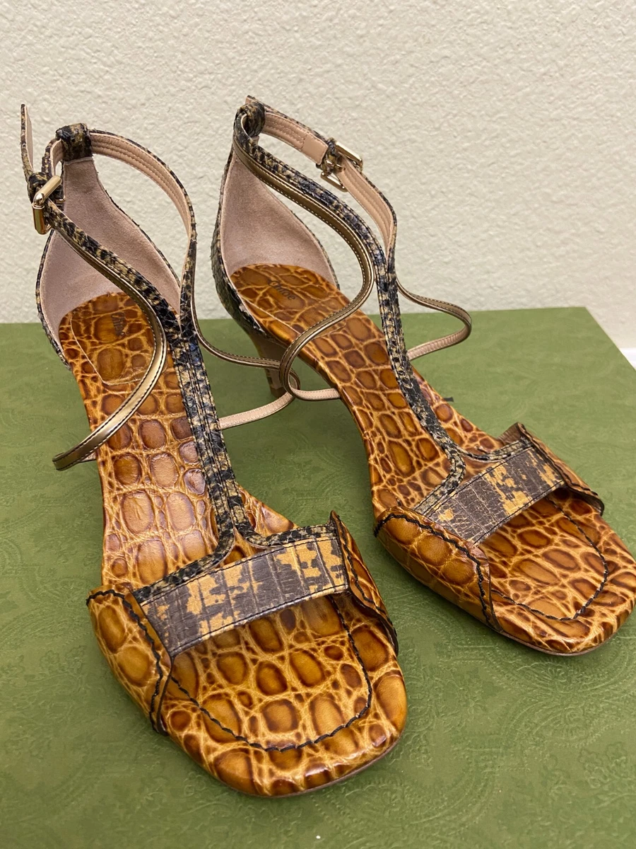 Brown kitten heel clearance sandals