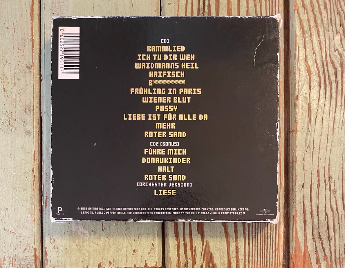 RAMMSTEIN Liebe Ist Fur Alle Da 2xCD (2009) Special Edition +
