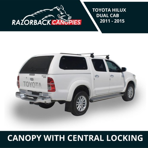RAZORBACK CANOPY WITH CENTRAL LOCKING: FITS TOYOTA HILUX DUAL CAB 2005 ...