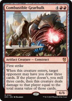Combustible Gearhulk Commander: Aetherdrift Regular NM FAST SHIPPING
