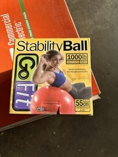 Stability Exercise Ball Air Pump 55cm Go Fit Workout Inflatable Gym Ball