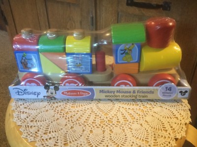 melissa & doug mickey mouse & friends wooden stacking train