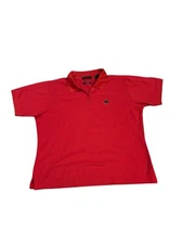 Private Collection Talamore Golf Polo Llama Logo Red Size Large Banned Logo