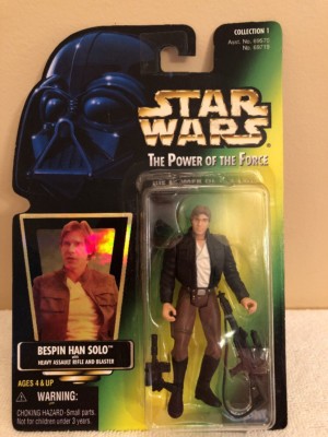 Star Wars Power Of The Force Bespin Hans Solo With Rifle And Blaster