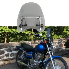 For Honda Rebel 250 1" 7/8"Handlebar Motorcycle Windshield Windscreen 18" x 16"