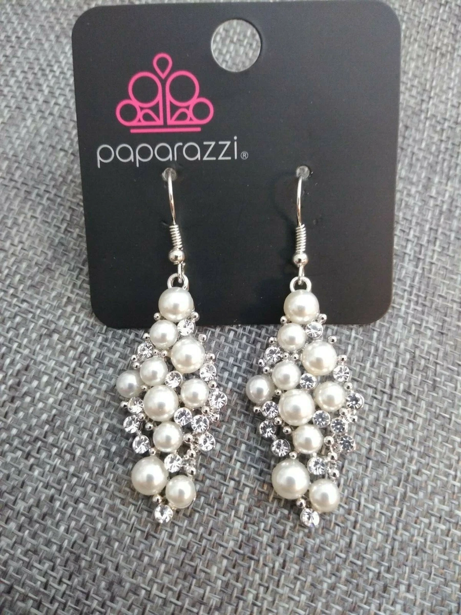 Paparazzi pearl best sale earrings