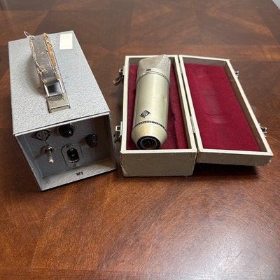 Vintage Neumann U67 Tube Microphone System Rare Low 3-Digit Serial 845 & 537 PSU