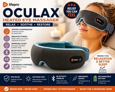 Heated Eye Massager Bluetooth Sleep Mask Migraine Relief Eye Strain New LifePro