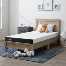 Memory Foam Mattress Twin Low Profile Firm Gel Bamboo Charcoal Bed in a Box