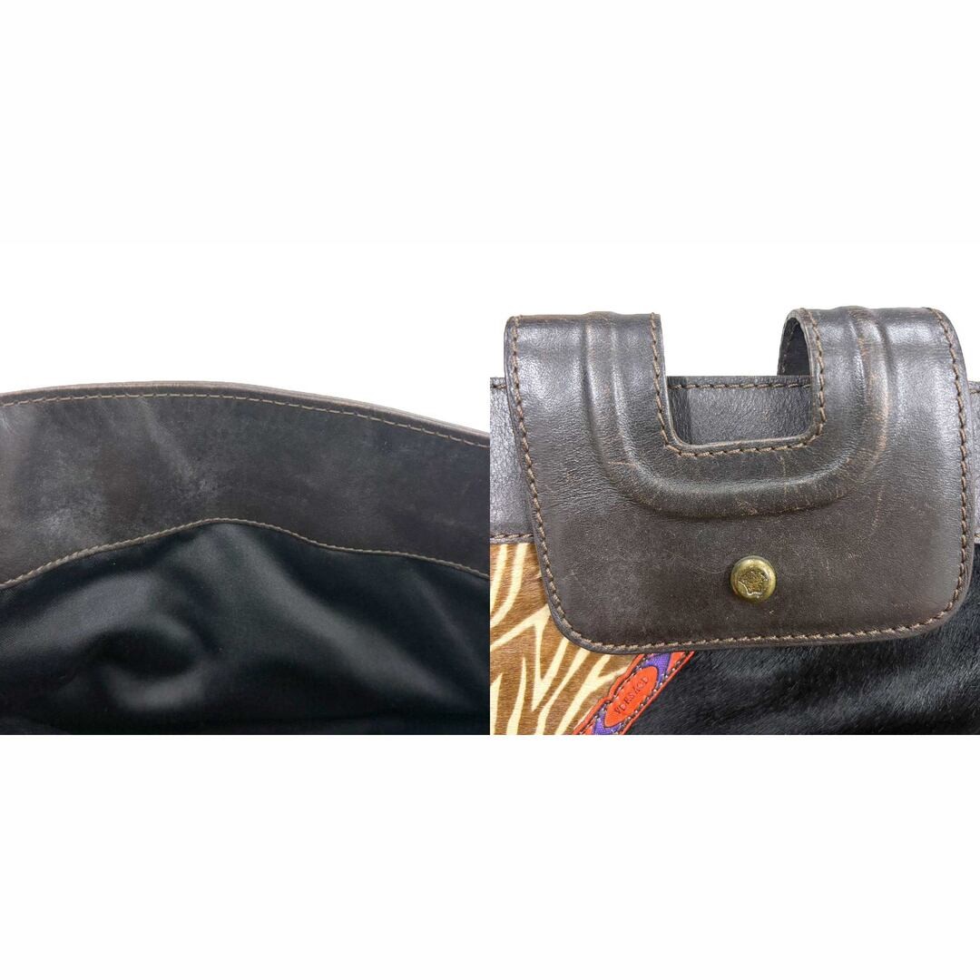 Gianni Versace Mix Patchwork Leather Handbag Mult… - image 8