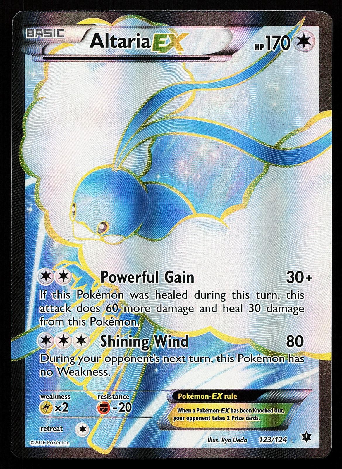 Altaria EX 123/124 Ultra Rare Fates Collide Pokemon Card