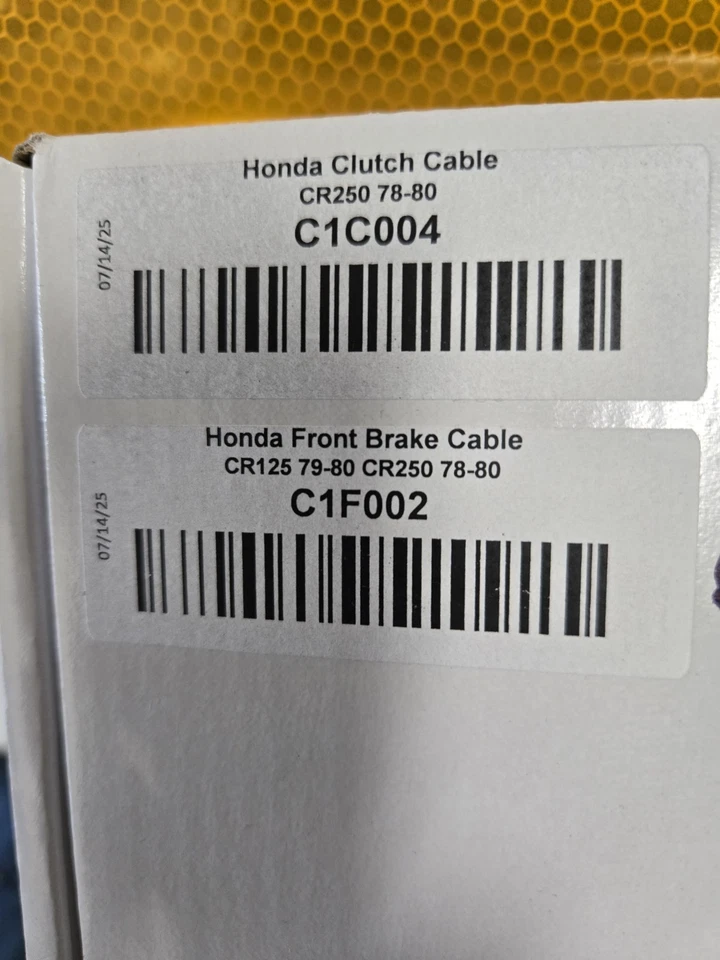HONDA CR125R CR250R 前刹车及离合器电缆 1978 - 1980 VINTCO C1F002 C1C004 — 第 4/4 张图片