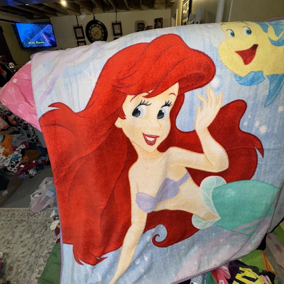 "De colección Edición Especial Raro Disney La Pequeña Sirena Vellón Tiro 50x 60""" Foto 2 de 3