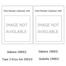 Toho Monsters Collection vol.64 & vol.65 set with Toho Kaiju parts Deagostini PS