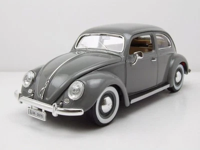 VW Käfer 1955 grau Modellauto 1:18 Bburago - Bild 1 von 4