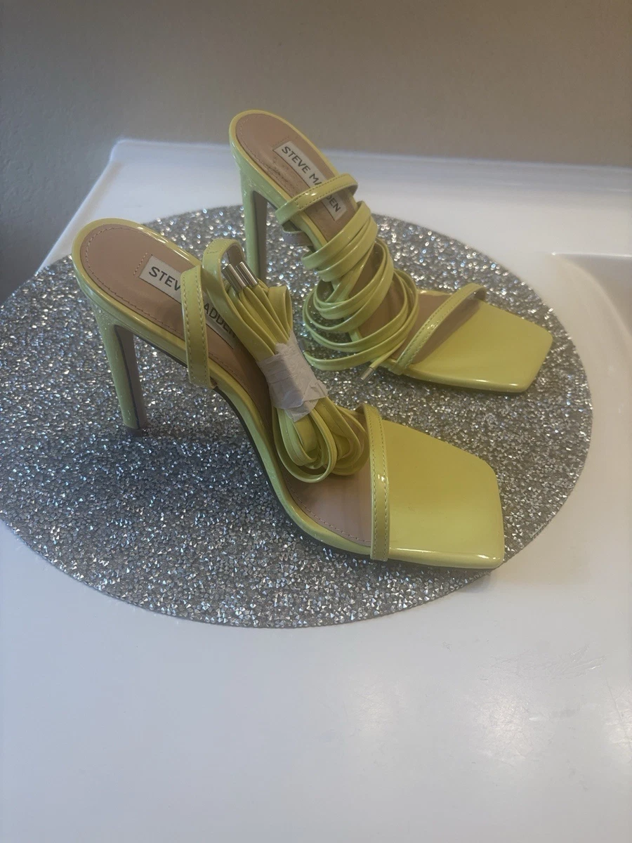 Yellow Strappy Heels for Women for sale | eBay