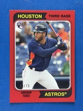 2020 Topps Archives Red #110 Abraham Toro RC Astros Red Sox #/75