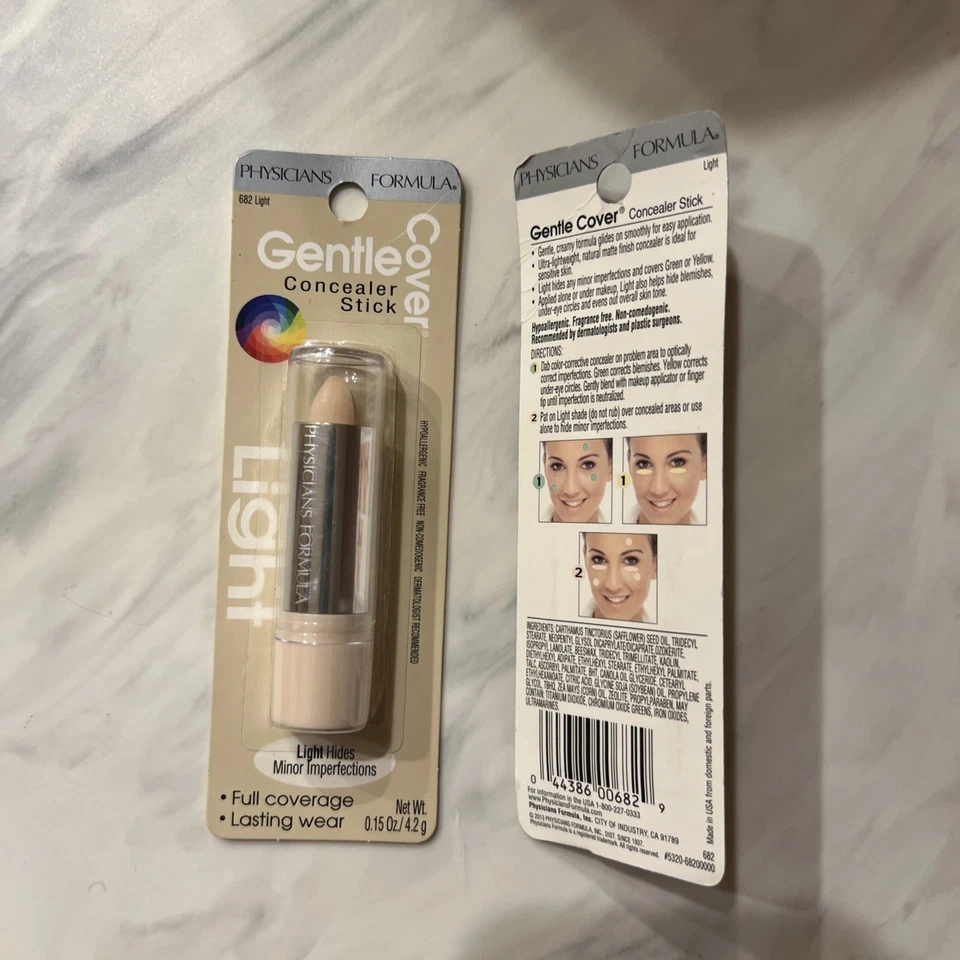 2 x Physicians Formula Gentle Cover Concealer Stick, light 682 - Image 2 of 2