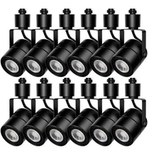 12 Pack 10W Track Lighting Heads,4000K Cool White Dimmable Bright LED Trac...