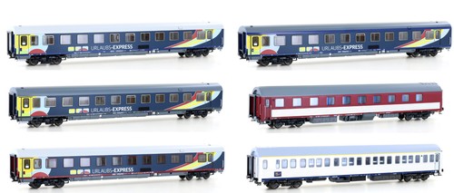 LS Models MW 2301 Urlaubs-Express Nachtzugwagen-Set, TRI, Set 1, 1:87, NEUHEIT | Condition: Neu
