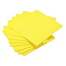 Yellow EVA Foam Sheets 10 x 10 Inch 5mm Thickness for Crafts DIY Projects, 8 Pcs