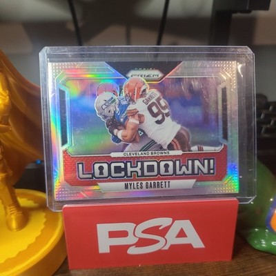 2024 Panini Prizm - Lockdown! Myles Garrett #2 Silver Holo Prizm