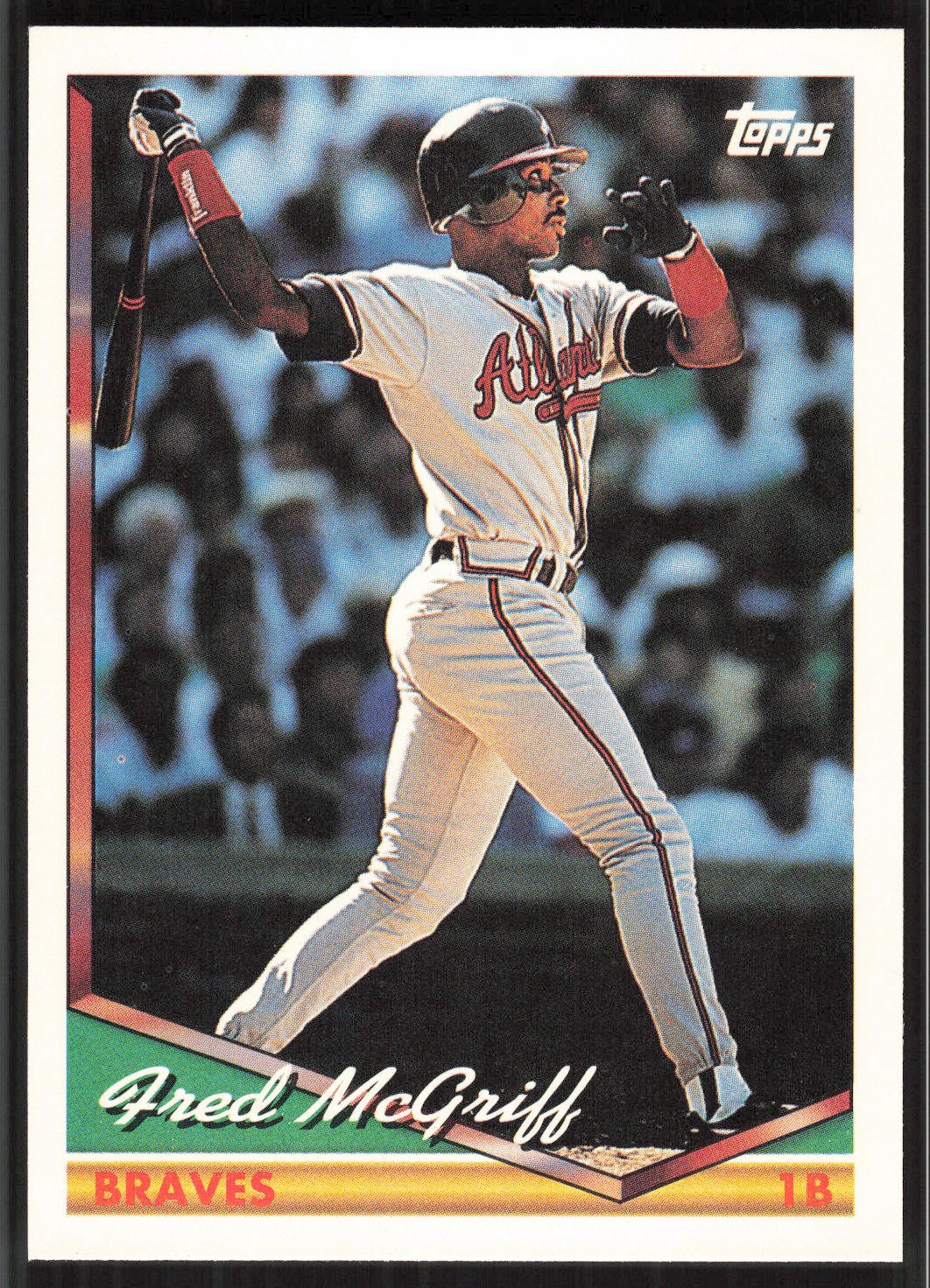 Fred McGriff, 1994 Topps, #565, Atlanta Braves,