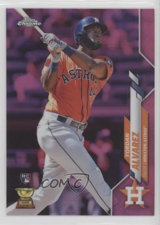 2020 Topps Chrome Pink Refractor Yordan Alvarez #200 0o84