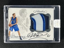 2016-17 Panini Flawless Dirk Nowitzki Star Swatch Signatures Auto Patch /25
