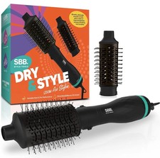 SBB Dry & Style 1200W Blow Dry Hair Brush, Hot Air Styler RRP £60