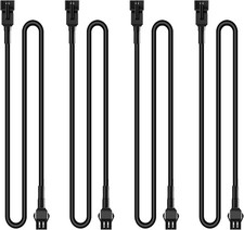 4 PCS 60 Inch/150Cm 2Pin Pure White LED Rock Lights Kit Extension Wire Cable Cor