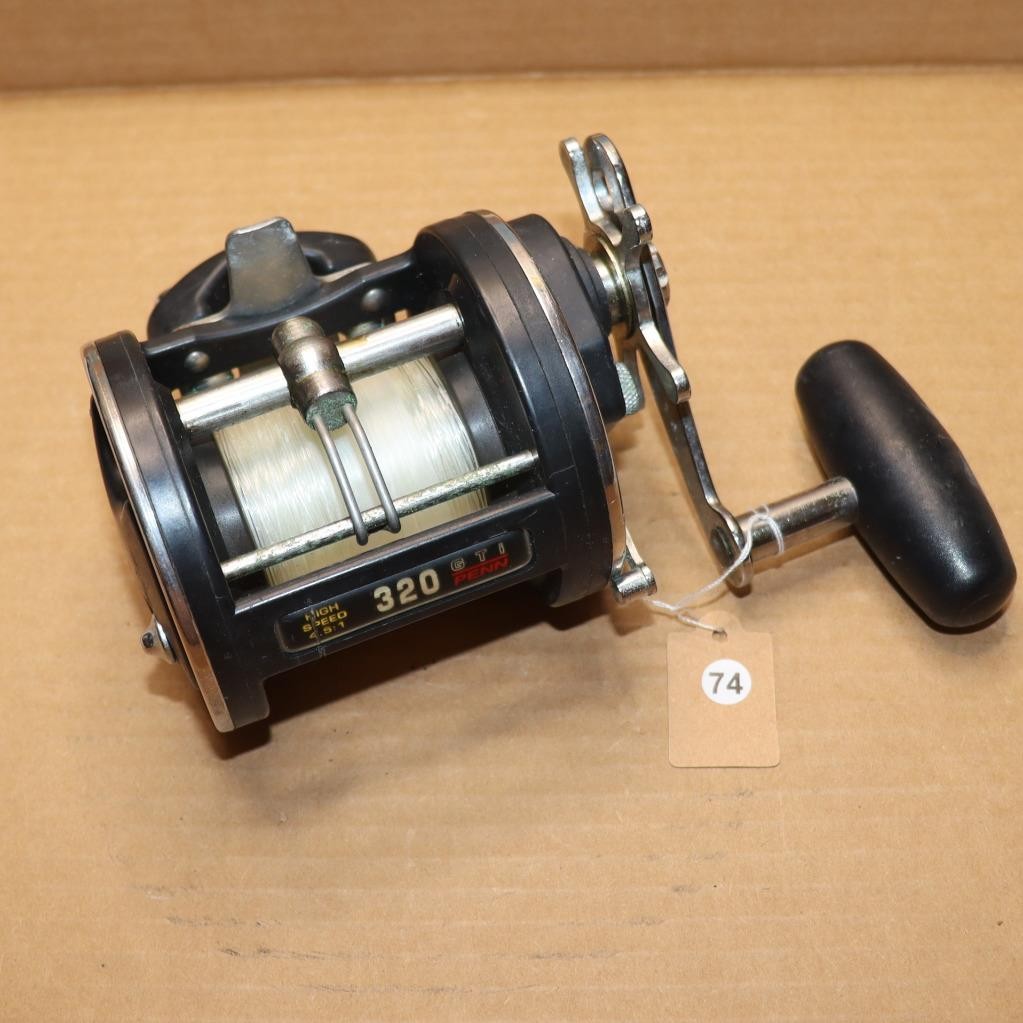Vintage PENN 320 GTI High Speed Graphite Fishing Reel Made in USA