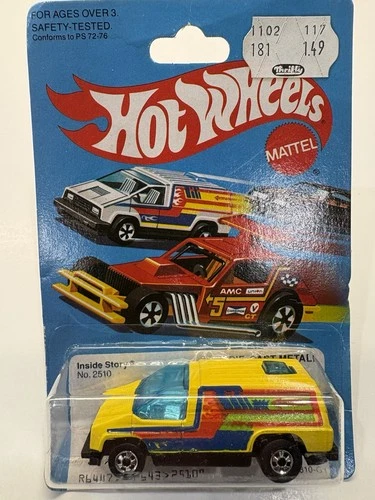 Vintage 1979, 1980 Hot Wheels Inside Story Yellow Van #2510