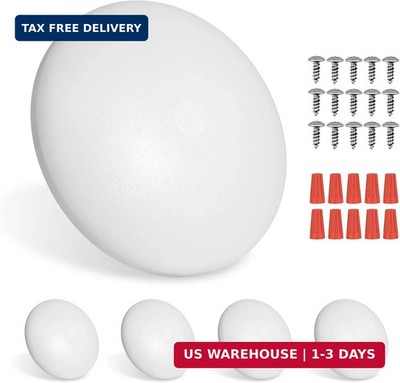 RVZONE 4.5 Inch RV LED Ceiling Puck Light RV Boat Interior Light DC 12V Surface