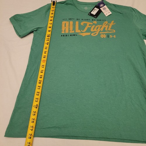 Under Armour Notre Dame Fighting Irish 2024 Shirt Green Mens Sz Large Loose - Picture 4 of 14