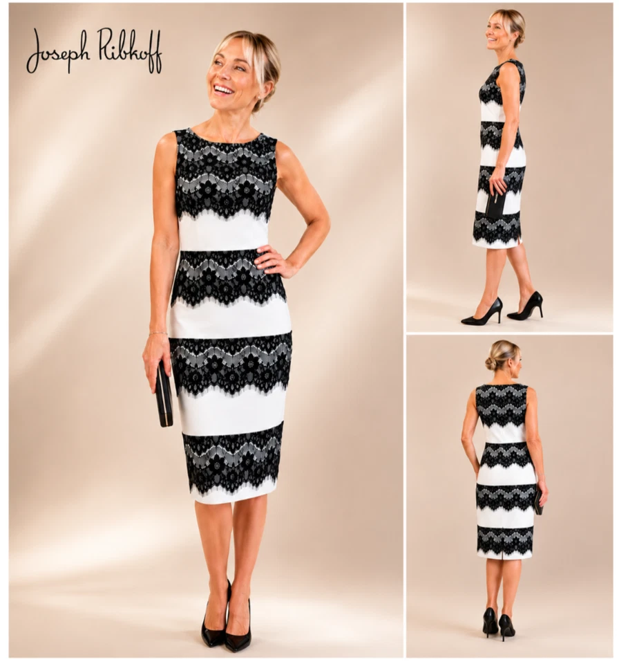 LAGERVERKAUF Joseph Ribkoff Kleid mit Spitze 201134 Gr.38  UVP 329,95 - Bild 1 von 1