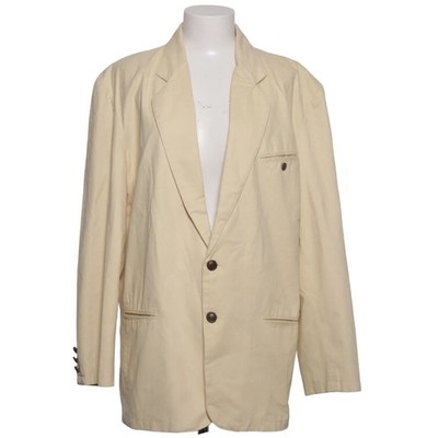 Studio Studio, Blazer, Größe: 52, Beige, Baumwolle/Polyester, Einfarbig #Dqu