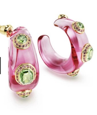 Swarovski Dulcis Hoop Earrings Pink