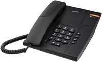 Alcatel Corded Phone 180 Temporis Desktop Wall Mount Office Landline Black New