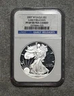 2007-W $1 American Silver Eagle Proof 1 oz NGC PF69 ULTRA CAMEO Early Release