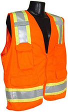 Radians SV6 Two Tone Surveyor Class 2 Safety Vest with Contrasting Trim, Solid F