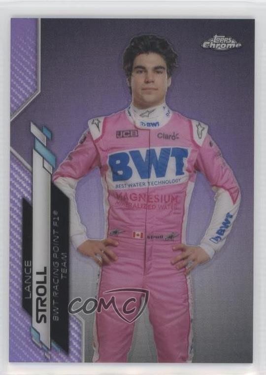 2020 Topps Chrome Formula 1 F1 Racers Purple Refractor /399 Lance Stroll #14 ux8
