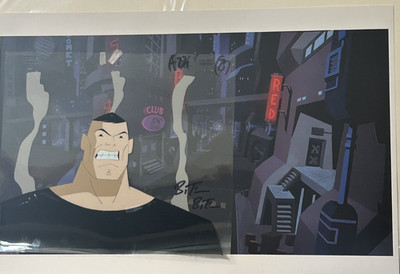 BATMAN BEYOND Series OPC MAD STAN ANIMATION CEL A23 HAND SIGNED B Timm COA
