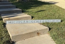 Michigan Central Railroad Detroit MI Station Wood Foundry Pattern Train Sign