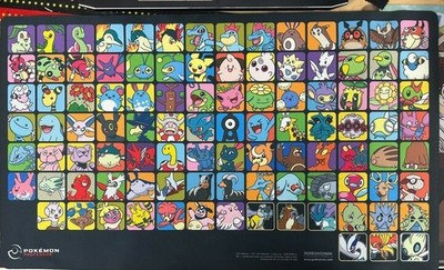 Play! Pokemon Professor Program Johto Playmat - Black - Gen 2