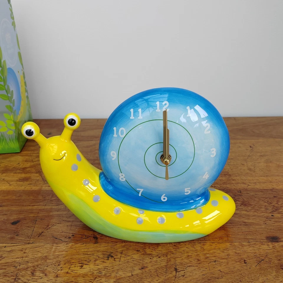 Aynsley Snail Table Clock Animal Party Nursery Collection BNIB New Boxed - Image 2 of 4